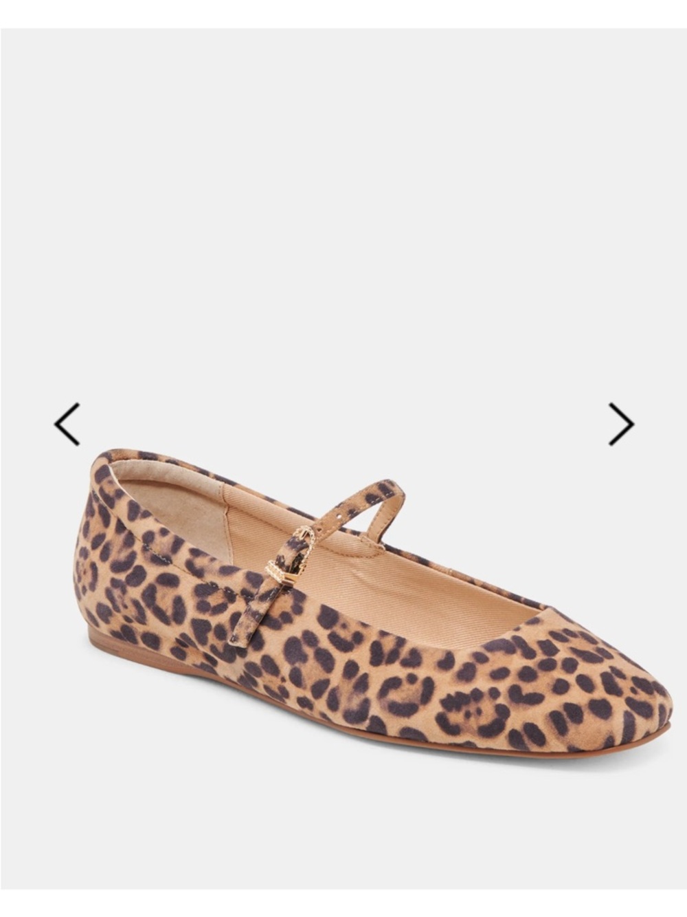 NWOT Dolce Vita Leopard Print Suede Buckle Loafer in Tan and Black